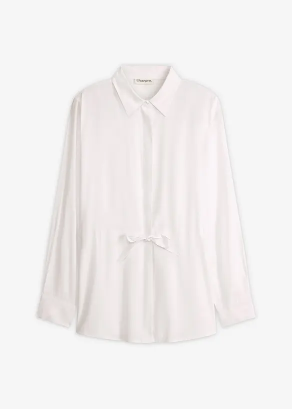 Popelinebluse mit eingelegten Falten, bonprix