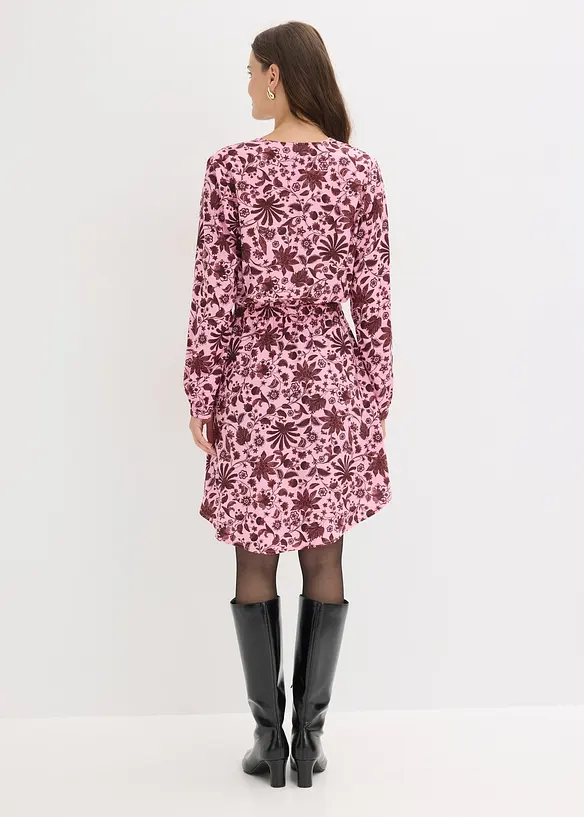 Midikleid aus flie&szlig;ender Viskose, bonprix