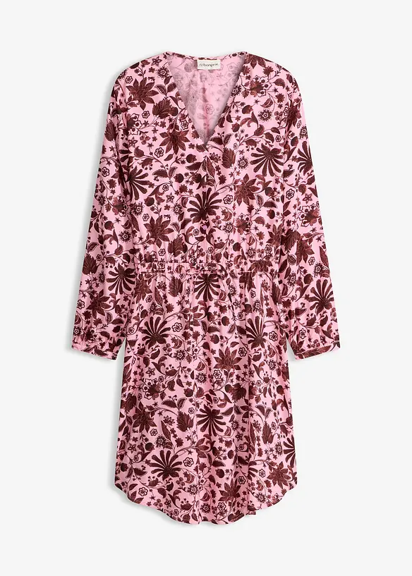 Midikleid aus flie&szlig;ender Viskose, bonprix