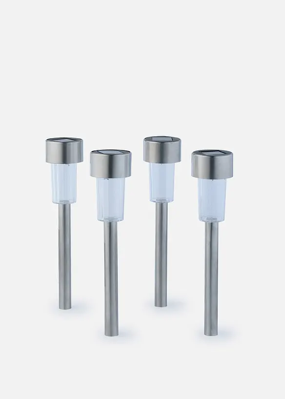 Lot de 4 lampes d&eacute;co solaires de chemin, bonprix