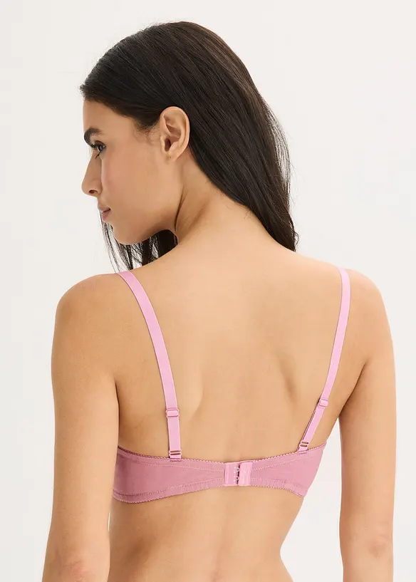 Push-Up-BH ohne B&uuml;gel mit Baumwolle (2er Pack), bonprix