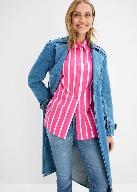 Hemdbluse aus Baumwollpopeline, bonprix