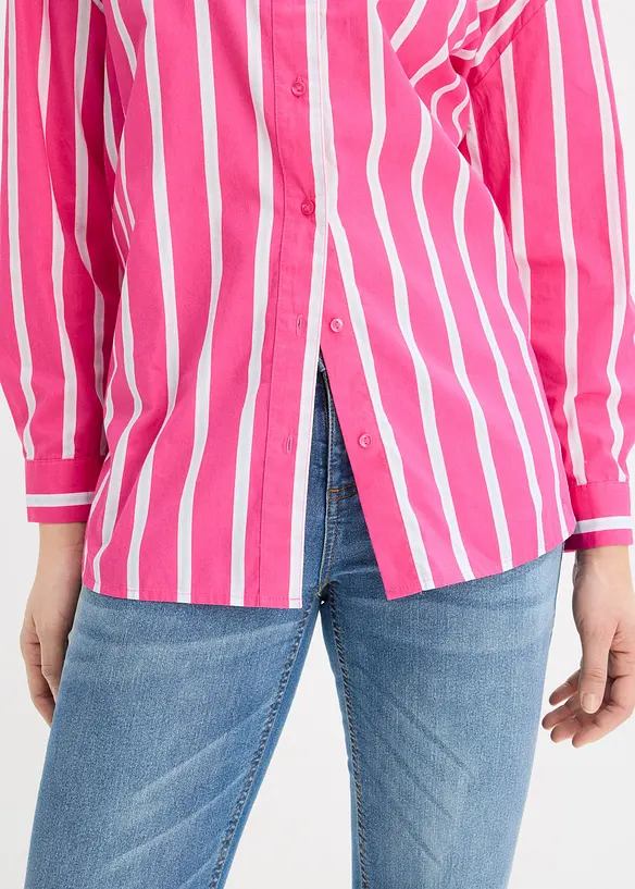 Hemdbluse aus Baumwollpopeline, bonprix