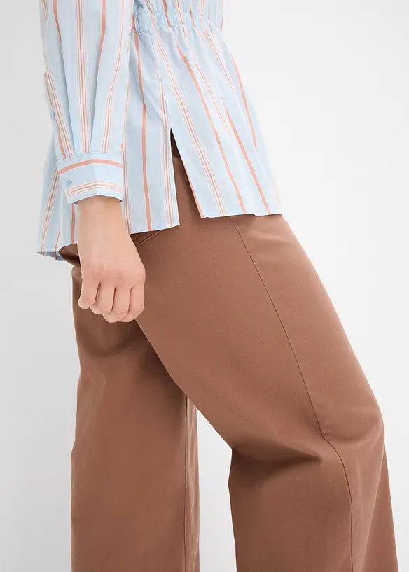 Hemdbluse aus Stretch- Baumwollpopeline, bonprix