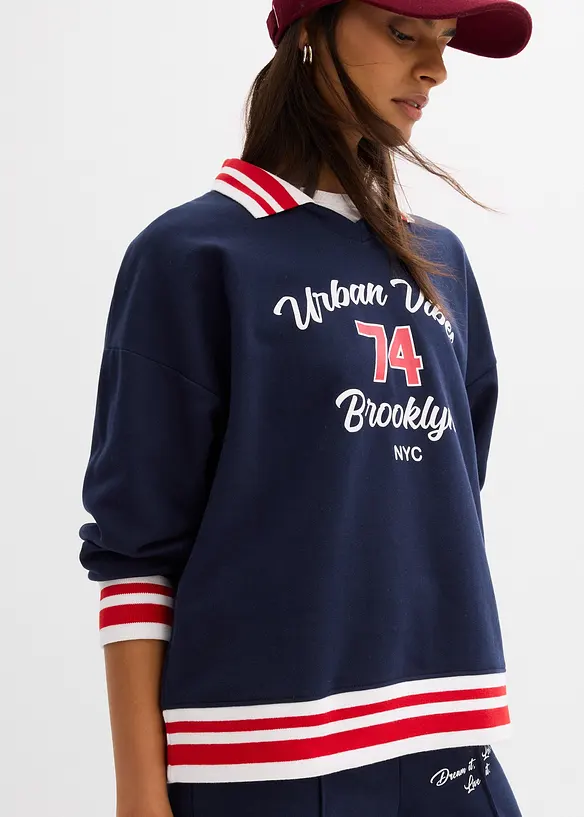 Oversize Sweatshirt aus reiner Bio-Baumwolle, bonprix