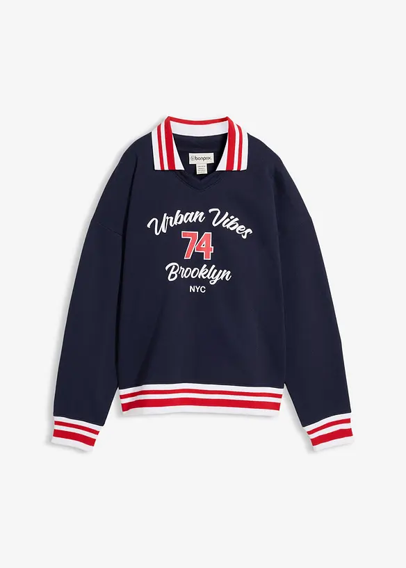 Oversize Sweatshirt aus reiner Bio-Baumwolle, bonprix