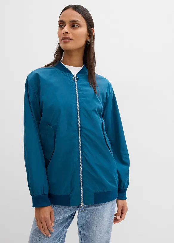 Weite Pilotenjacke mit Leofutter, bonprix