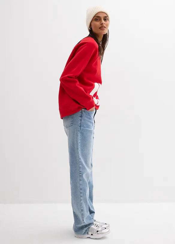 Oversize-Sweatshirt aus reiner Bio-Baumwolle, bonprix