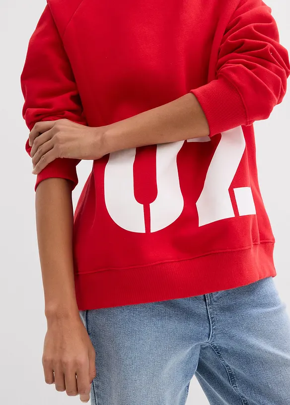 Oversize-Sweatshirt aus reiner Bio-Baumwolle, bonprix