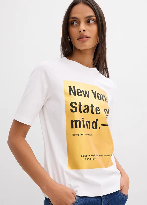 T-Shirt aus reiner Bio-Baumwolle, bonprix