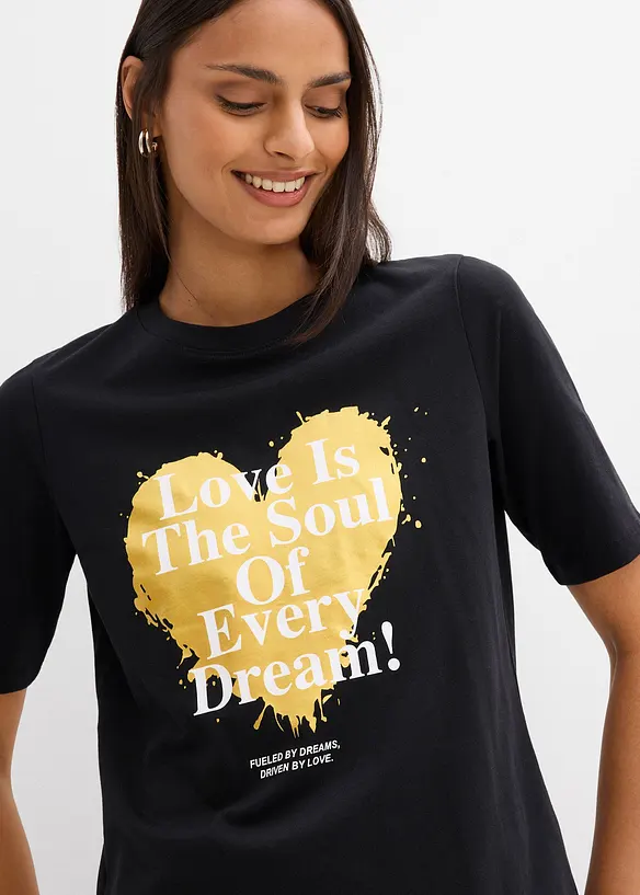 T-Shirt aus reiner Bio-Baumwolle, bonprix