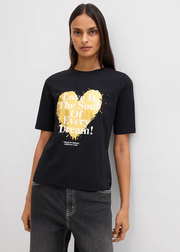 T-Shirt aus reiner Bio-Baumwolle, bonprix