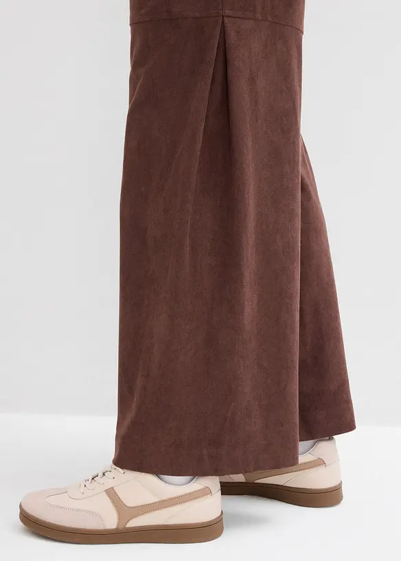 Pantalon en su&eacute;dine &agrave; taille &eacute;lastiqu&eacute;e, bonprix