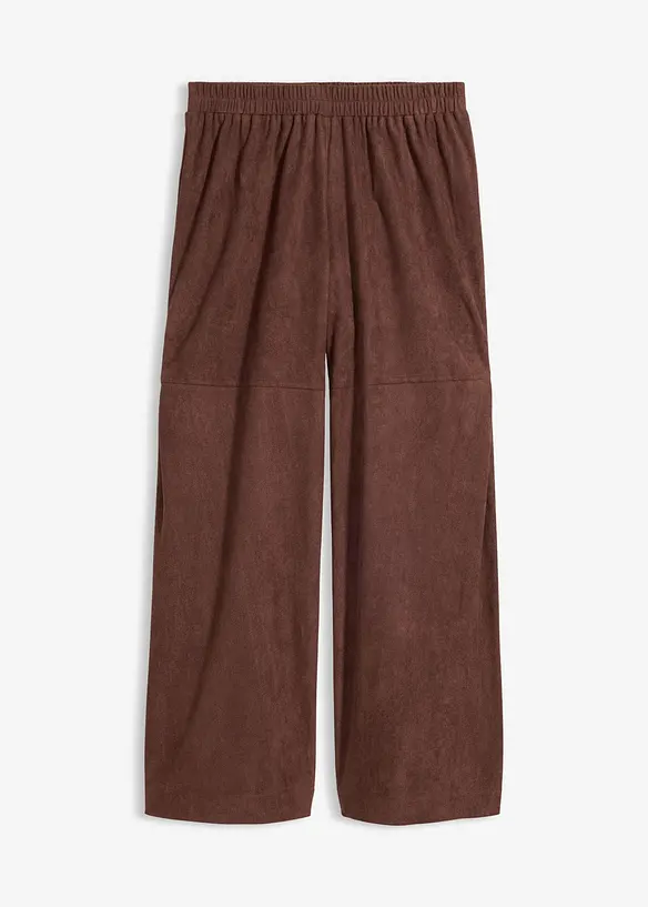 Pantalon en su&eacute;dine &agrave; taille &eacute;lastiqu&eacute;e, bonprix
