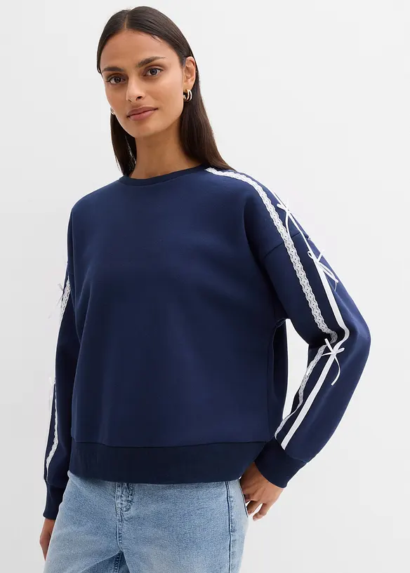 Oversize-Sweatshirt aus weichem Baumwoll-Mix, bonprix