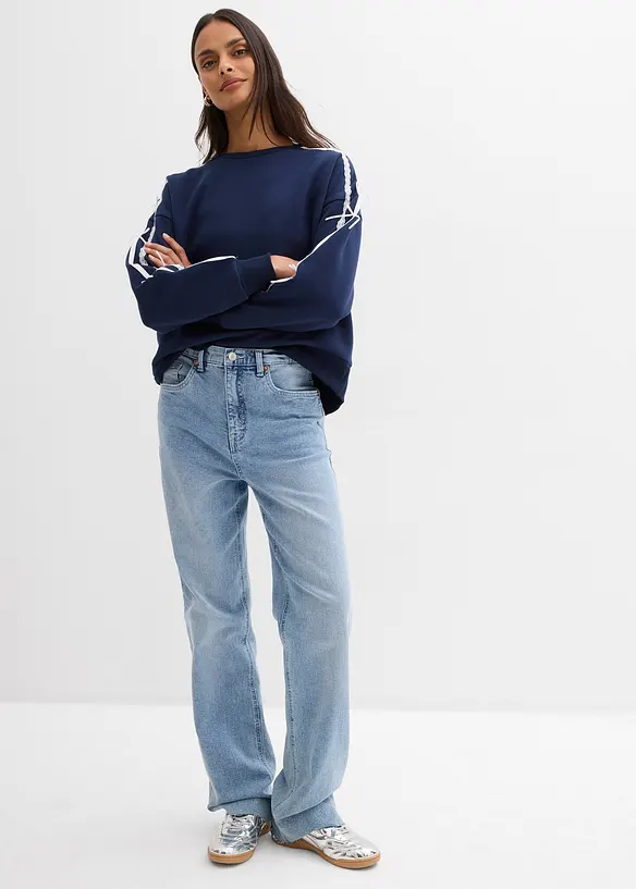 Oversize-Sweatshirt aus weichem Baumwoll-Mix, bonprix