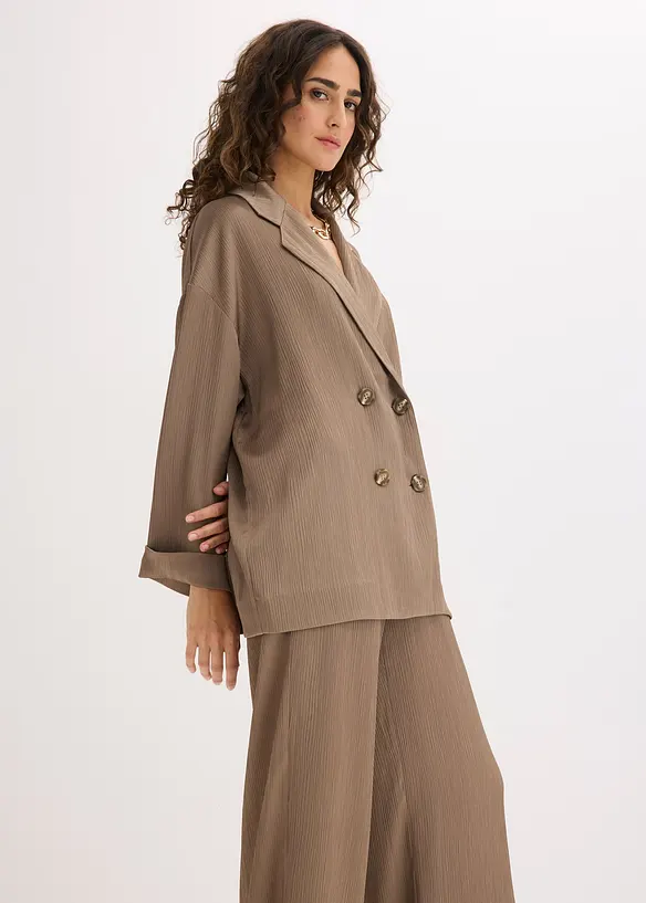 Blazer oversize et crois&eacute;, bonprix