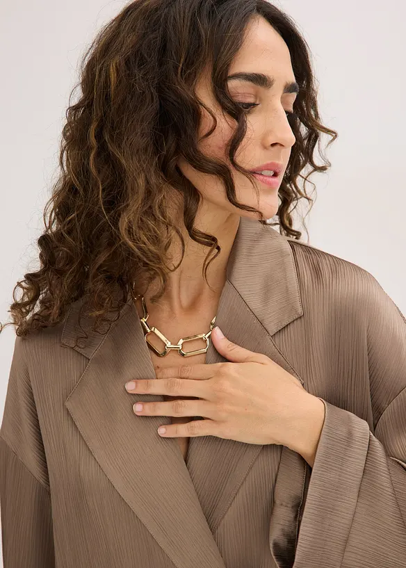 Blazer oversize et crois&eacute;, bonprix