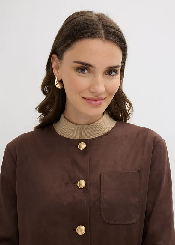 Veste en su&eacute;dine, bonprix