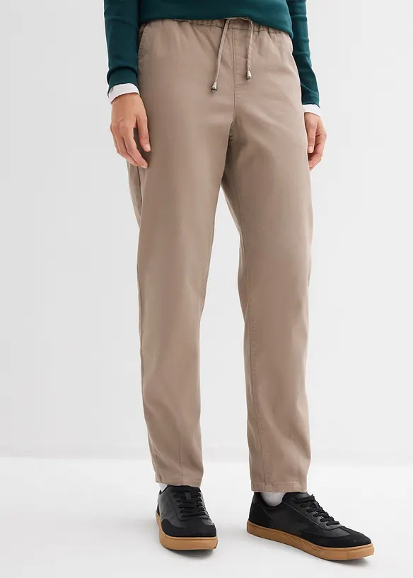 Barrel Twillhose, Mid Waist, Bequembund, bonprix