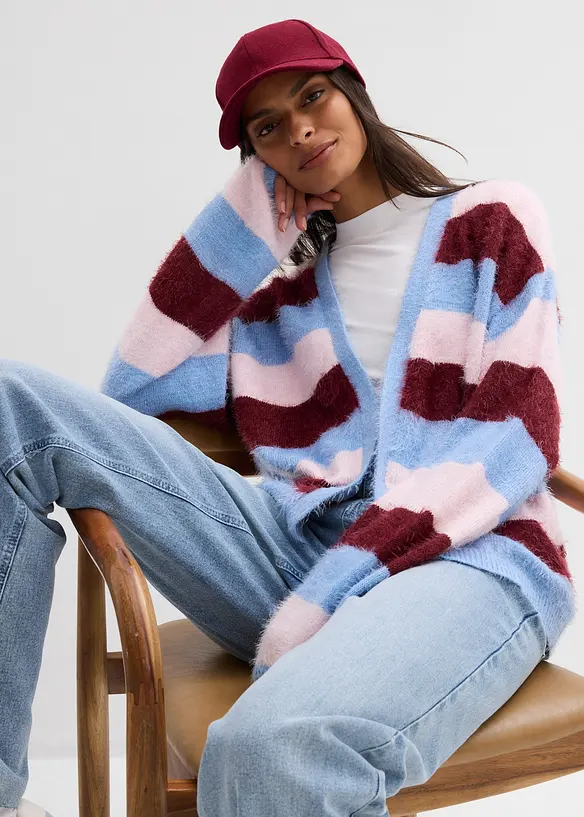 Gilet oversize en maille, bonprix