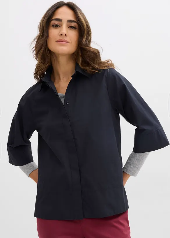 Bluse aus reiner Bio-Baumwolle, bonprix