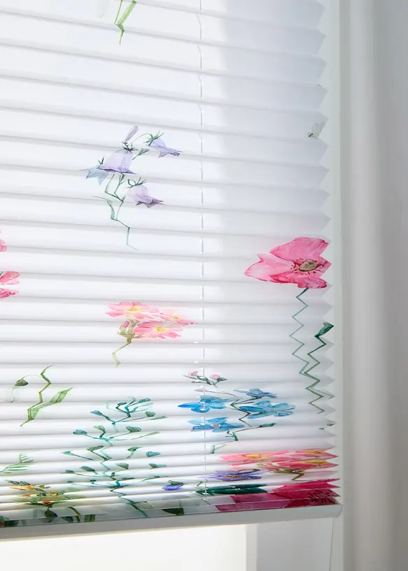 Store pliss&eacute; &agrave; imprim&eacute; floral, bonprix