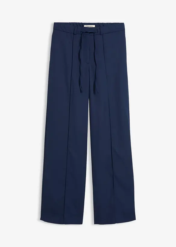 Pantalon droit &agrave; taille &eacute;lastiqu&eacute;e, bonprix