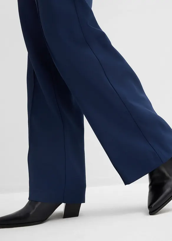 Pantalon droit &agrave; taille &eacute;lastiqu&eacute;e, bonprix