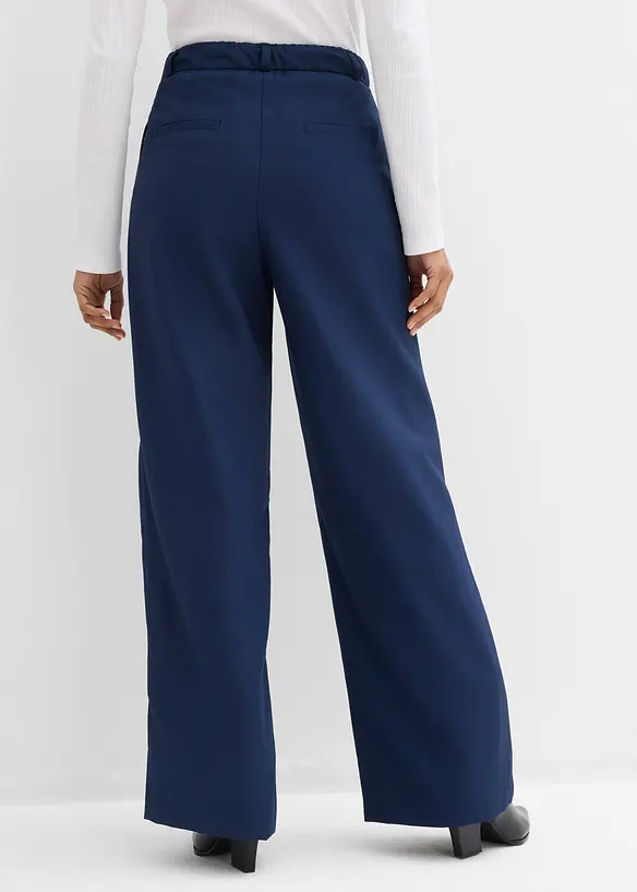 Pantalon droit &agrave; taille &eacute;lastiqu&eacute;e, bonprix