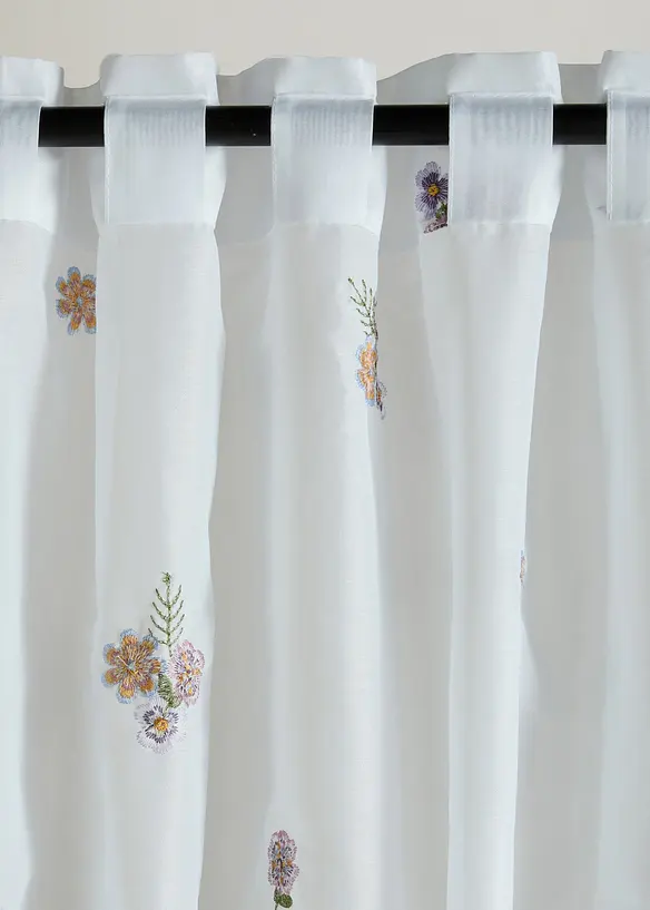 Gardine mit Stickerei (1er Pack), bonprix
