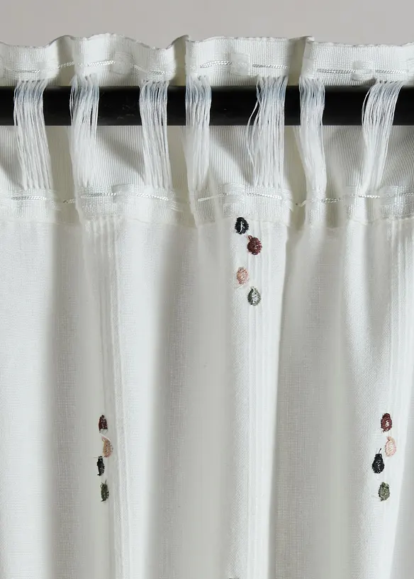 Rideau en coton &agrave; pois (1&nbsp;pce), bonprix