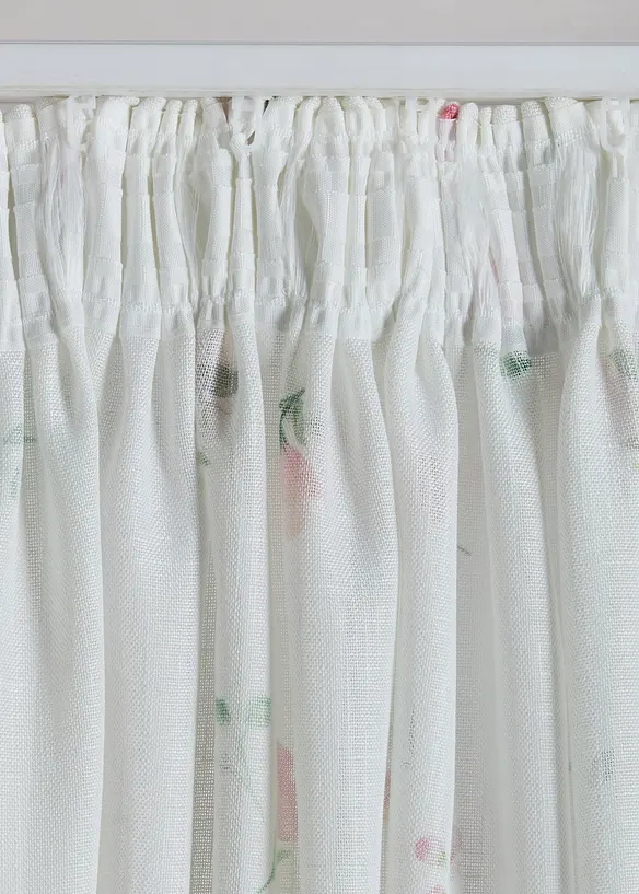 Voilage &agrave; imprim&eacute; floral (1 pce), bonprix