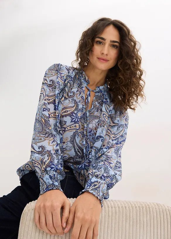 Blouse en mousseline, bonprix