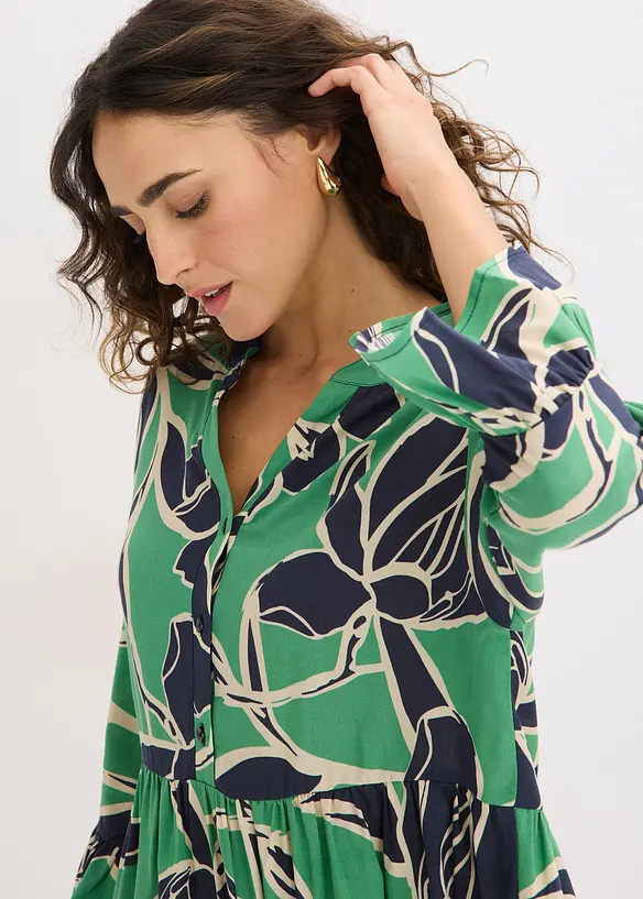 Tunikabluse aus flie&szlig;ender Viskose, bonprix