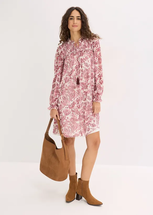 Tunika-Kleid aus softem Mesh, bonprix