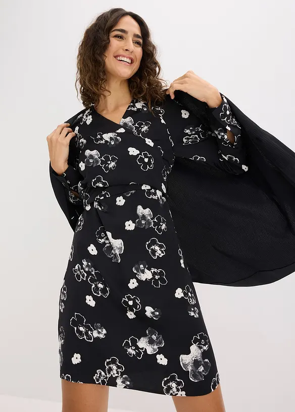 Kleid aus flie&szlig;endem Satin, bonprix