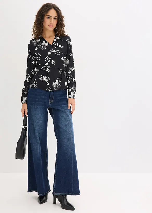 Blouse en satin fluide, bonprix