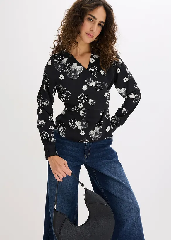 Blouse en satin fluide, bonprix