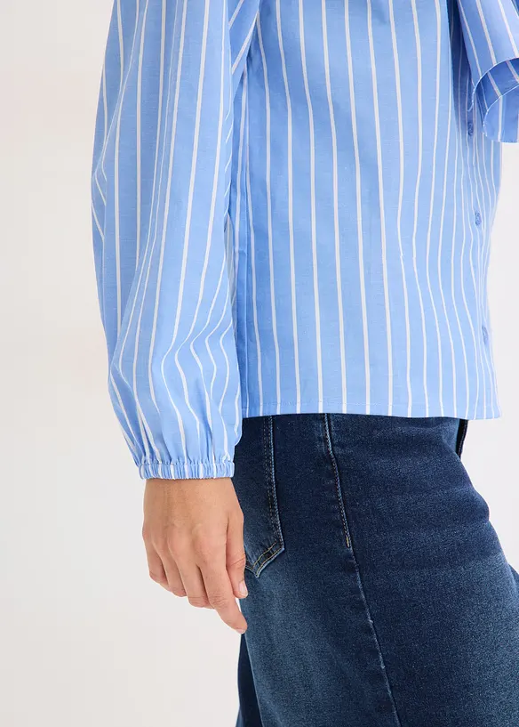 Chemisier &agrave; col lavalli&egrave;re, bonprix