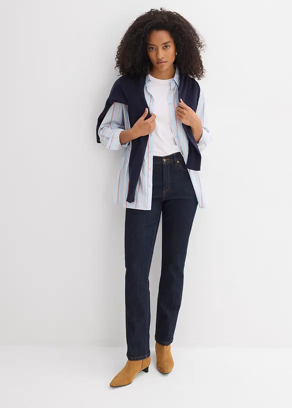 Jean droit taille haute, bonprix