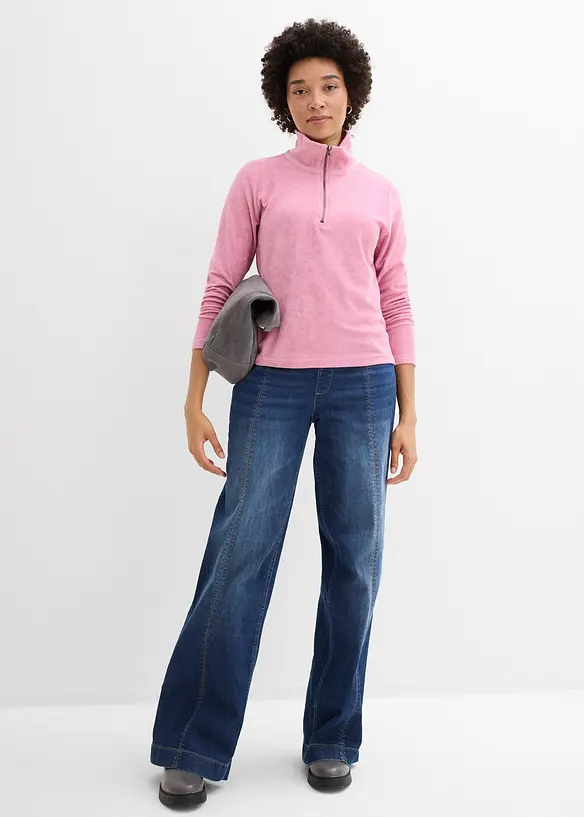 Frottee-Langarmshirt, bonprix