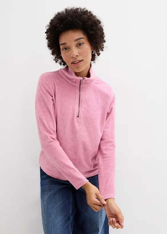 Frottee-Langarmshirt, bonprix