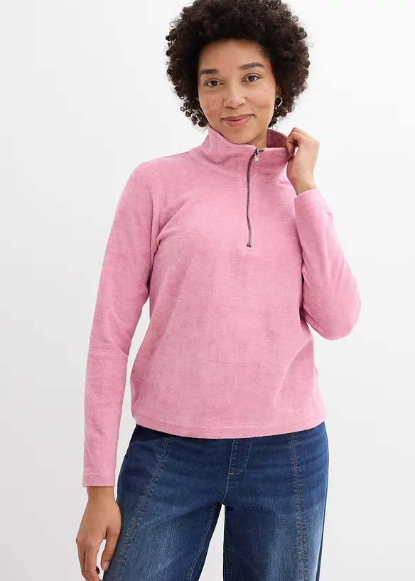 Frottee-Langarmshirt, bonprix