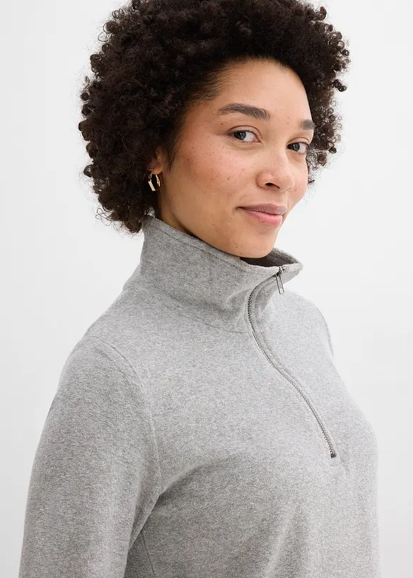 Frottee-Langarmshirt, bonprix