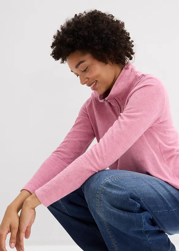 Frottee-Langarmshirt, bonprix