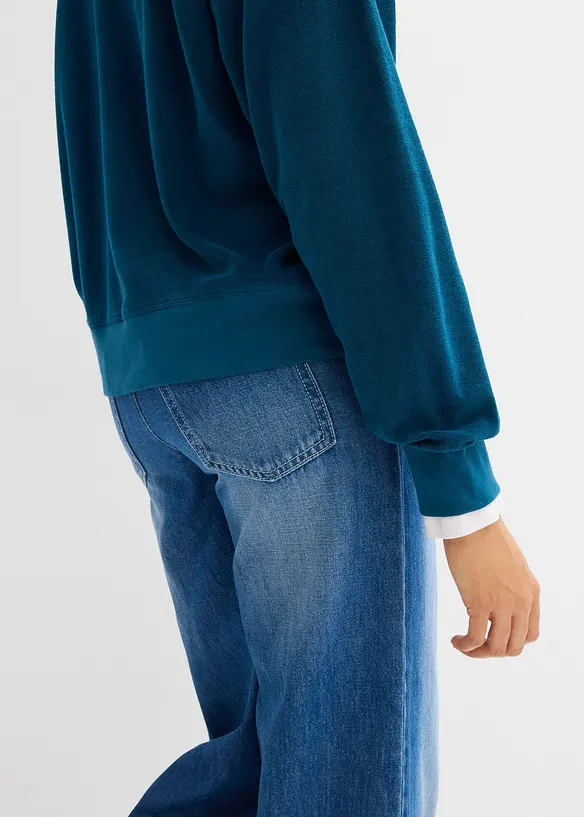 Frottee-Langarmshirt, bonprix