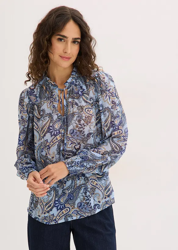 Blouse en mousseline, bonprix