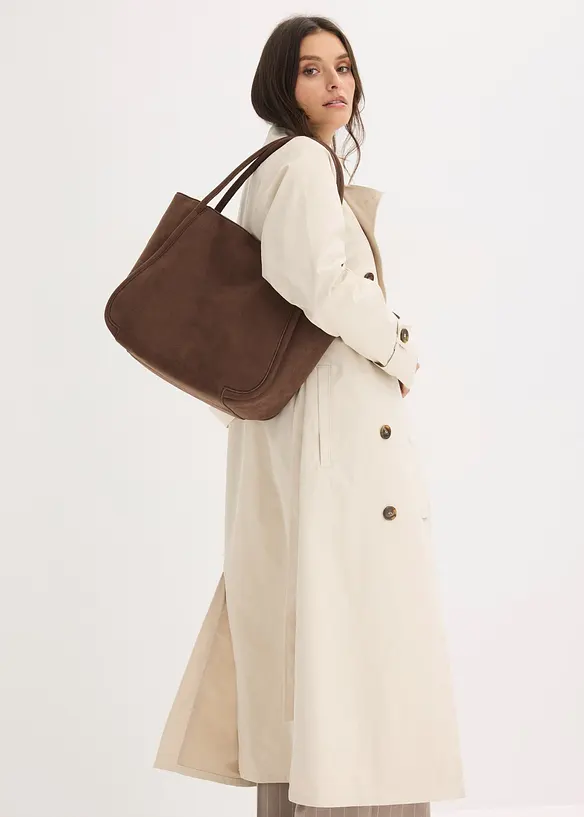 Shopper in Velourslederoptik, bonprix