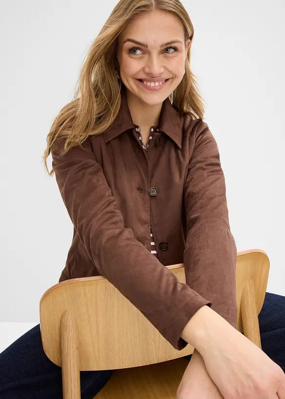 Veste en su&eacute;dine, bonprix